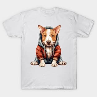 Winter Bull Terrier Dog T-Shirt